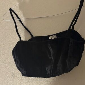 Madewell Black Crop Top